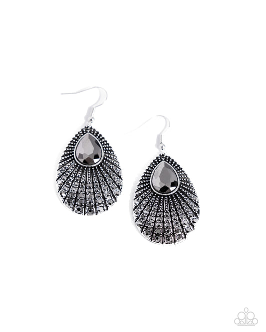 Urban Relic - Silver w/Hematite Stones/Gems Earrings