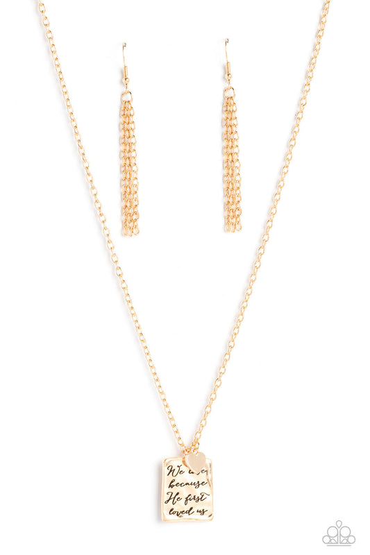 Divine Devotion - Gold Necklace - Paparazzi Accessories