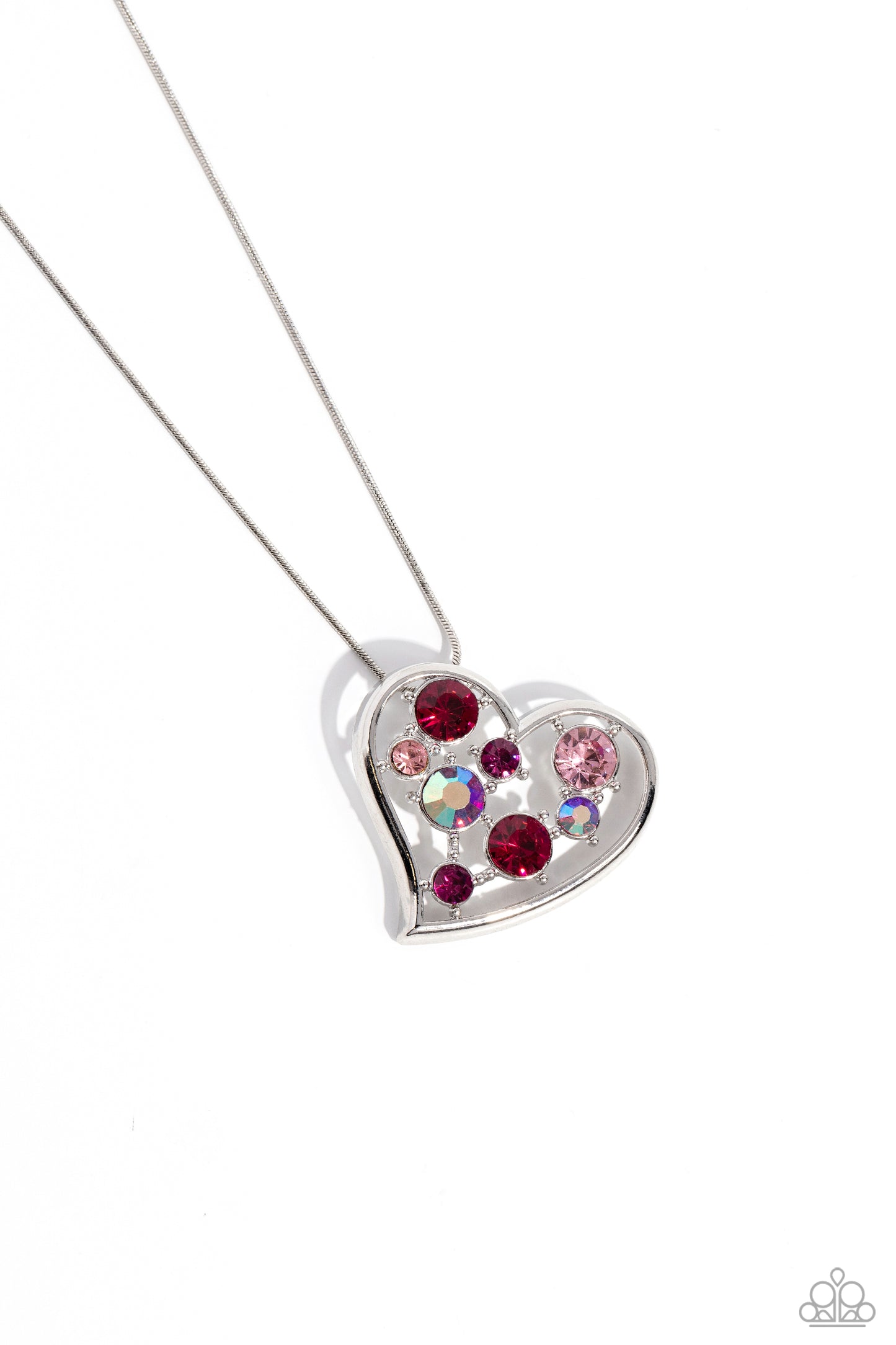 Romantic Recognition - Silver w/Pinks Necklace