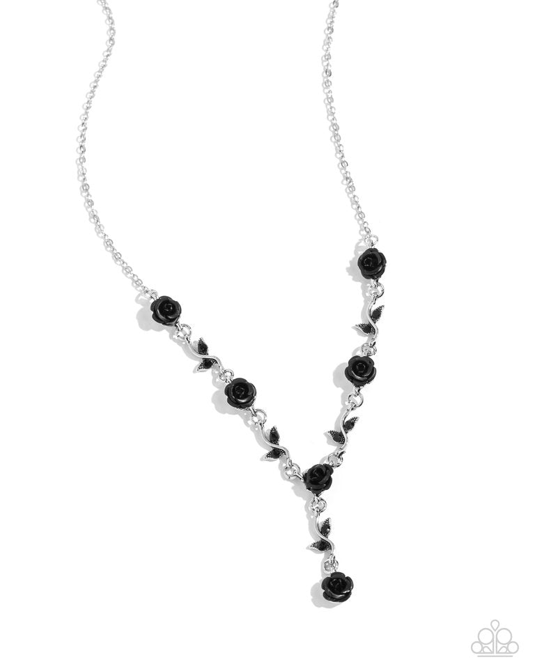 Rose without Saying Black Necklace - 3 Piece Set