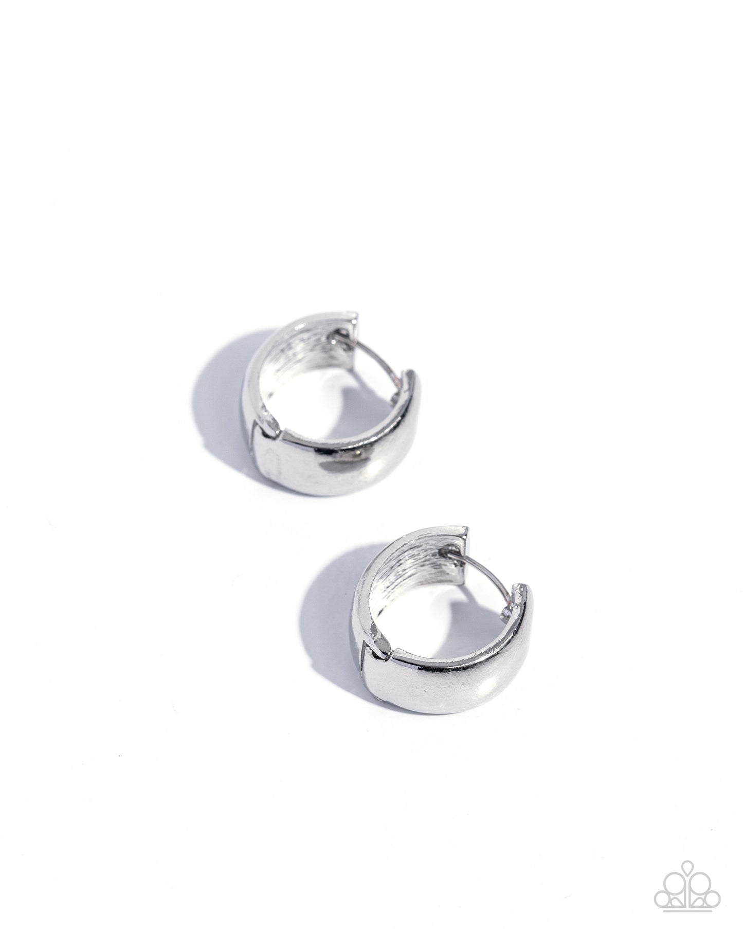 Signature Sheen - Silver Hinge Earrings
