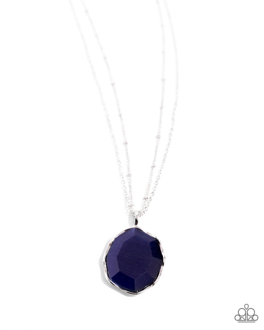 Showstopping Season - Silver w/Blue Necklace