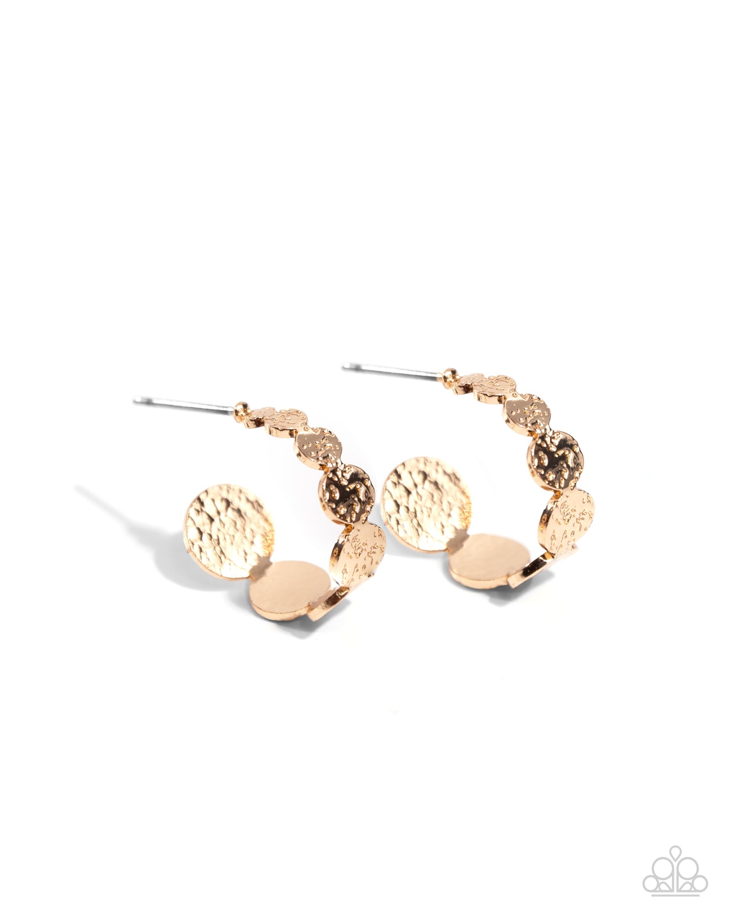 Textured Tease - Gold Earrings
