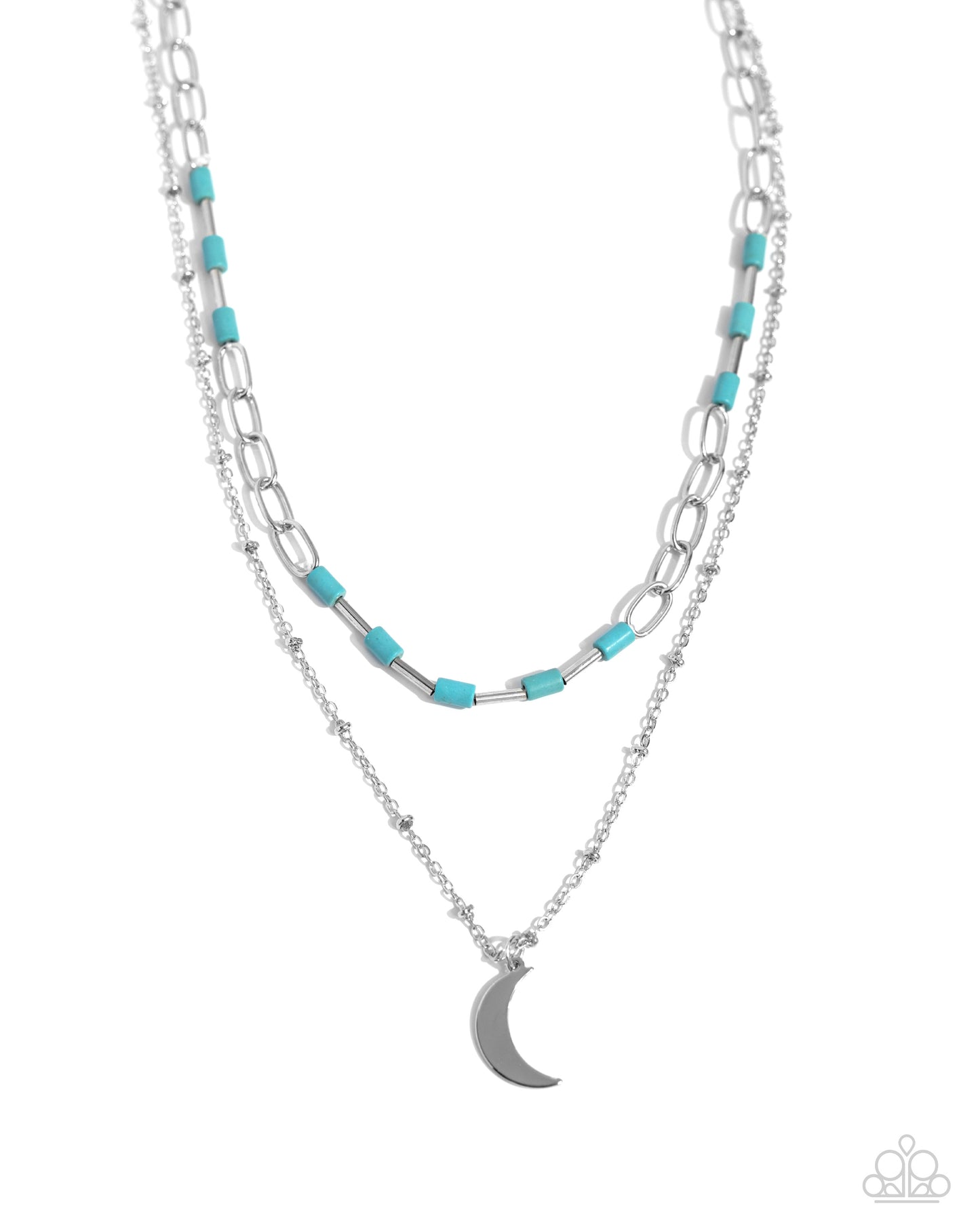 Lunar Lucidity - Silver w/Blue Necklace