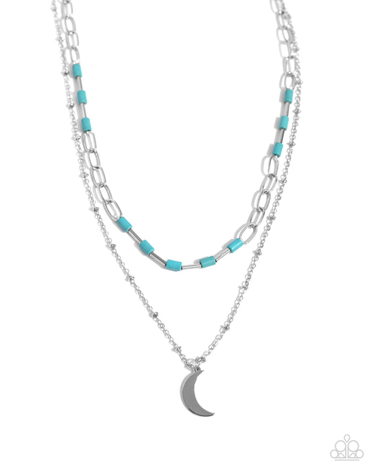 Lunar Lucidity - Silver w/Blue Necklace