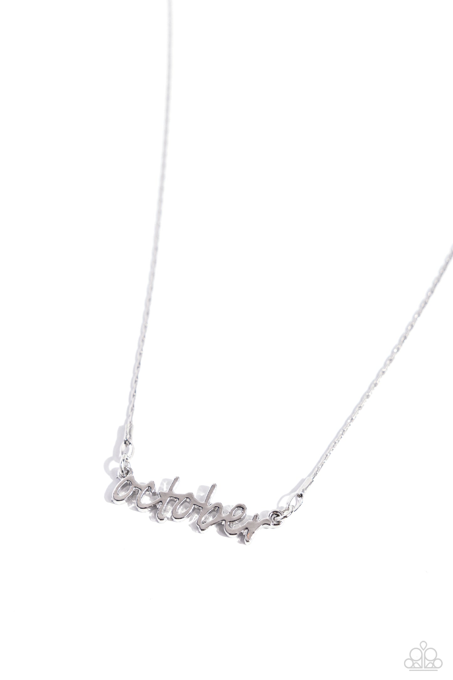 Birth Month Bling - October - Silver Necklace