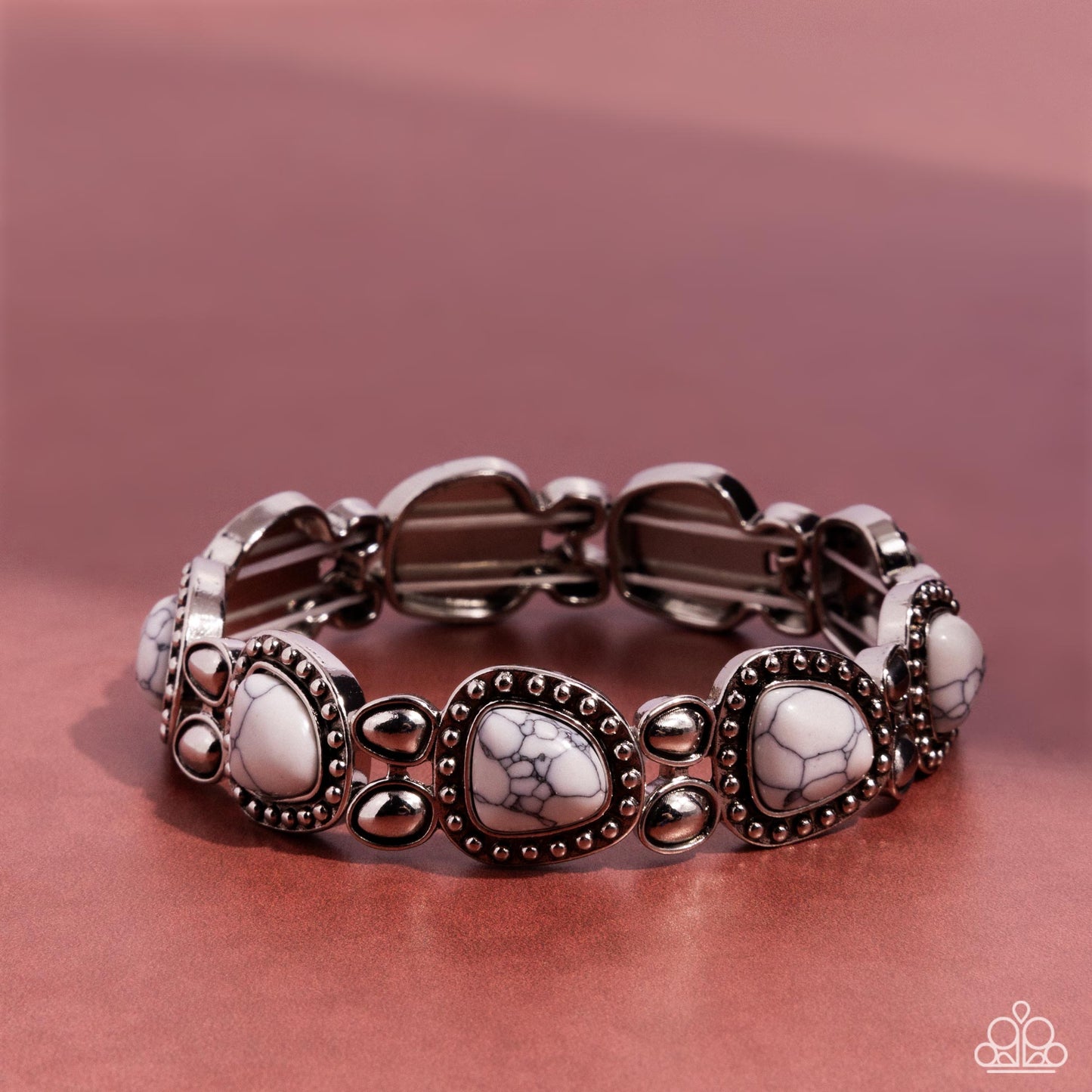 Harmonious Headliner - Silver w/White Bracelet