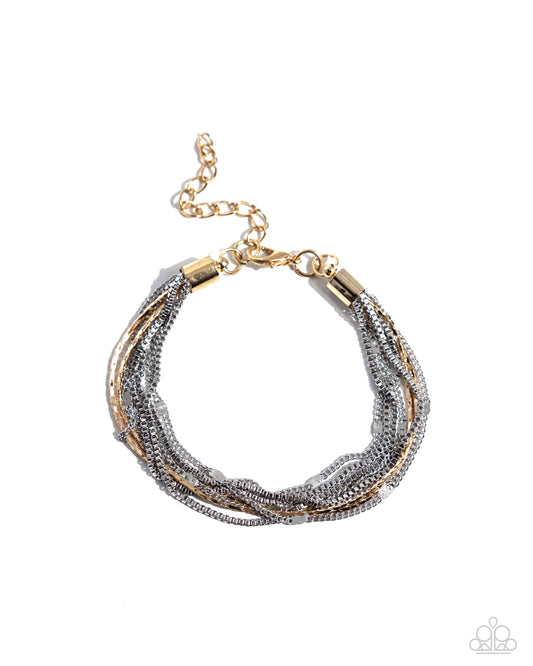 Delicate Darling - Silver & Gold Bracelet
