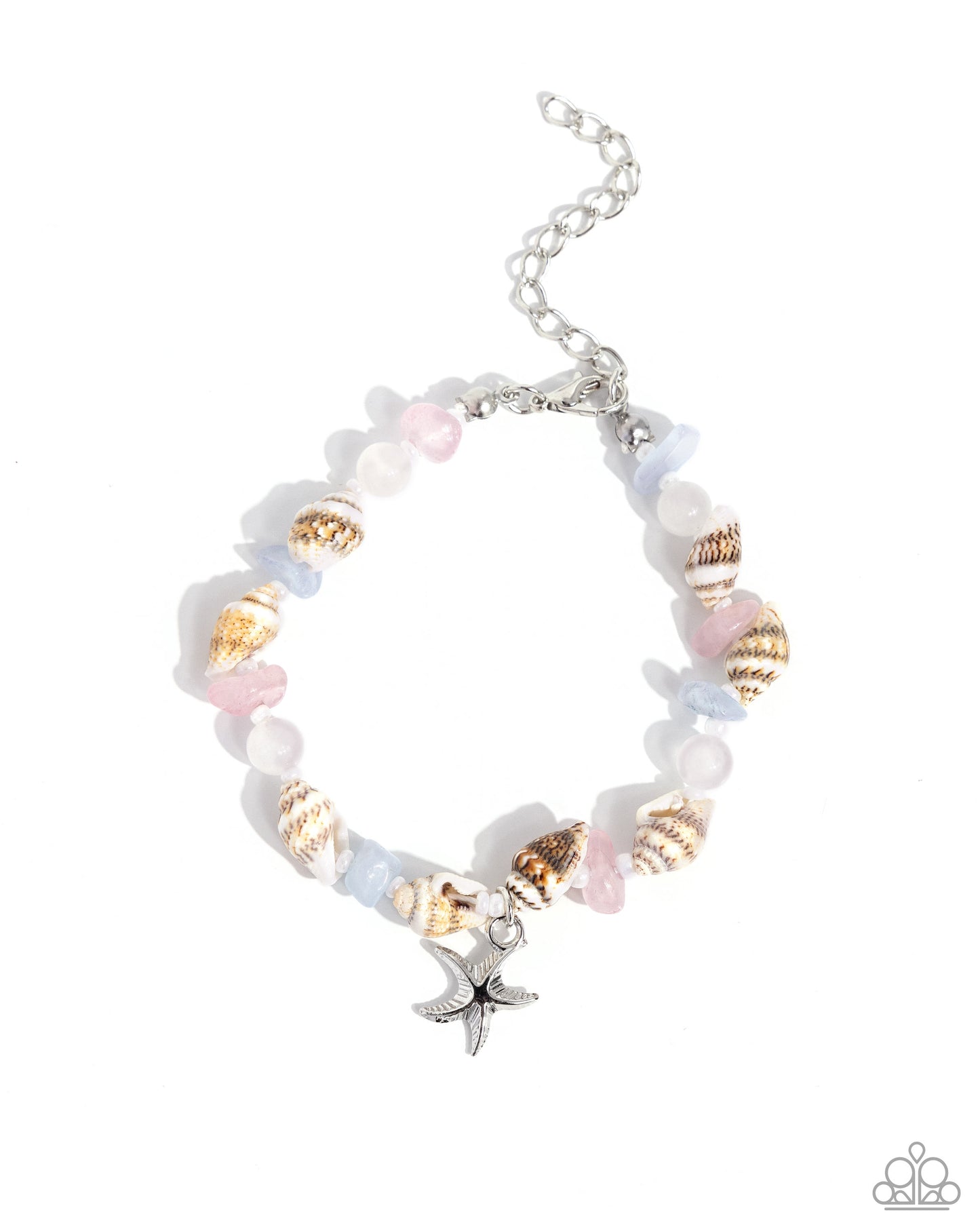 SAND-sational Statement w/Starfish - Pink Bracelet