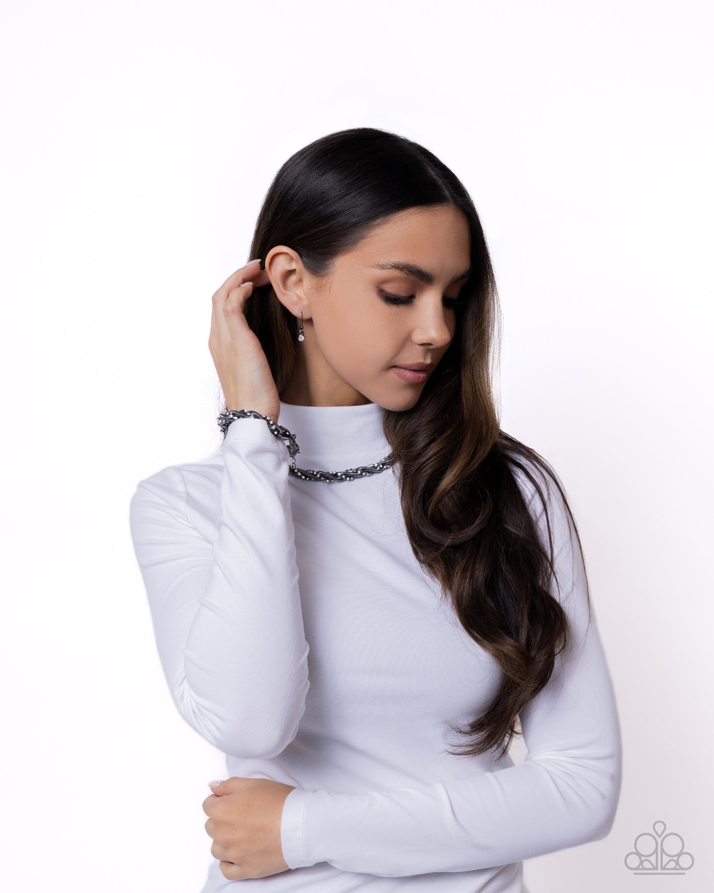 Candid Coils - Gunmetal (Black) Necklace