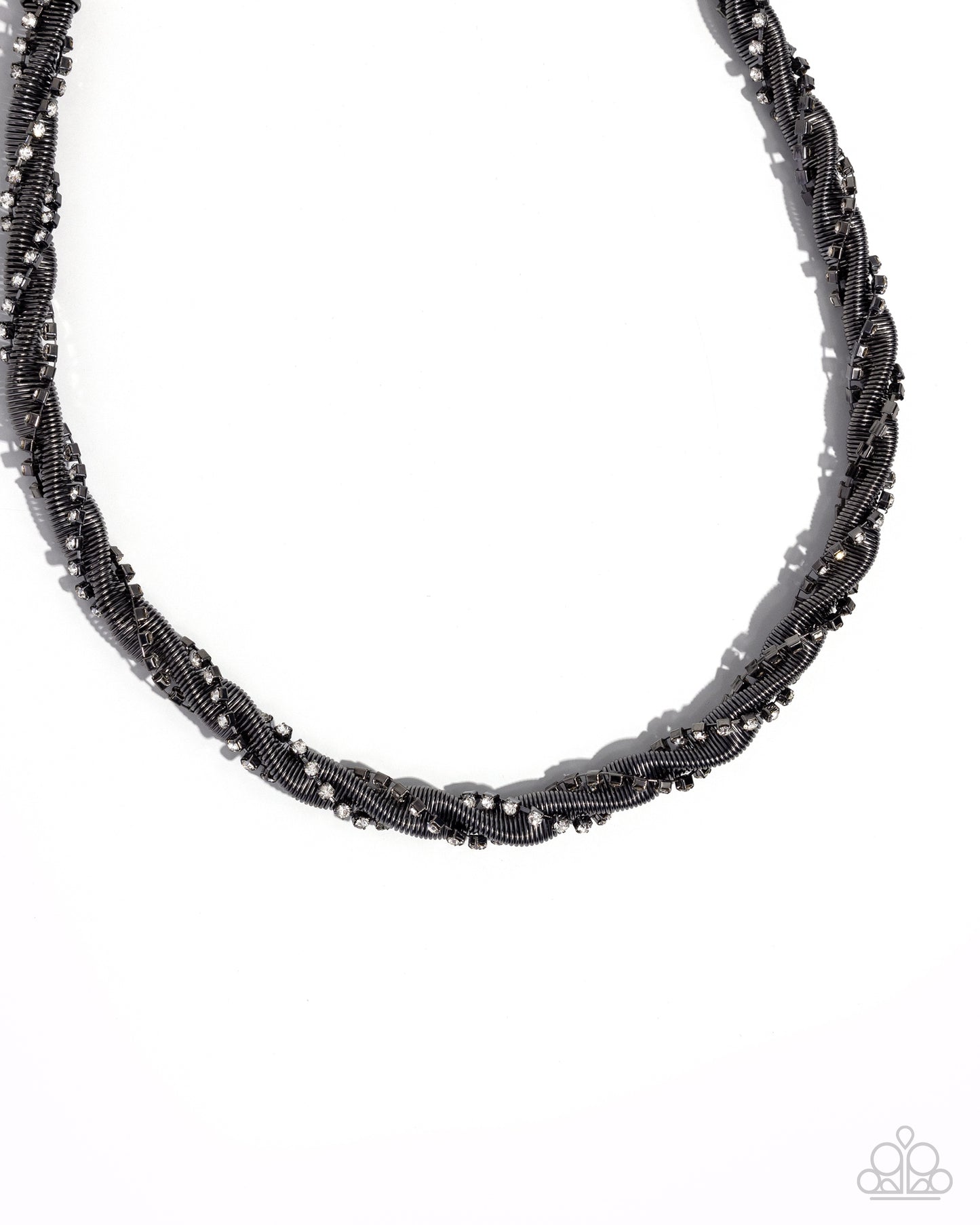 Candid Coils - Gunmetal (Black) Necklace