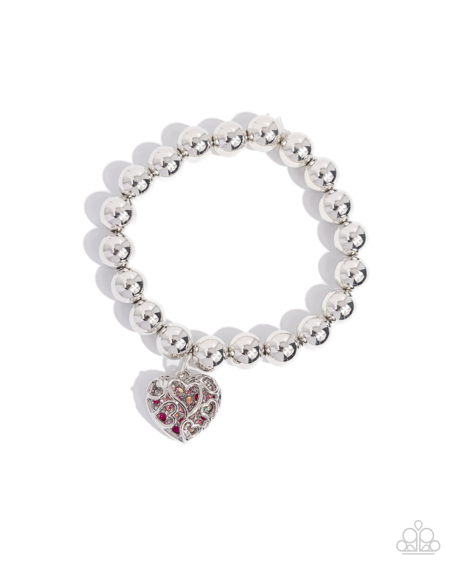 Fleeting Filigree -  Silver w/Pink Bracelet