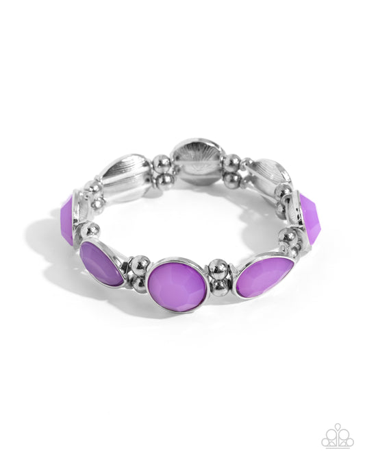 In All the BRIGHT Places - Silver w/Purple Bracelet