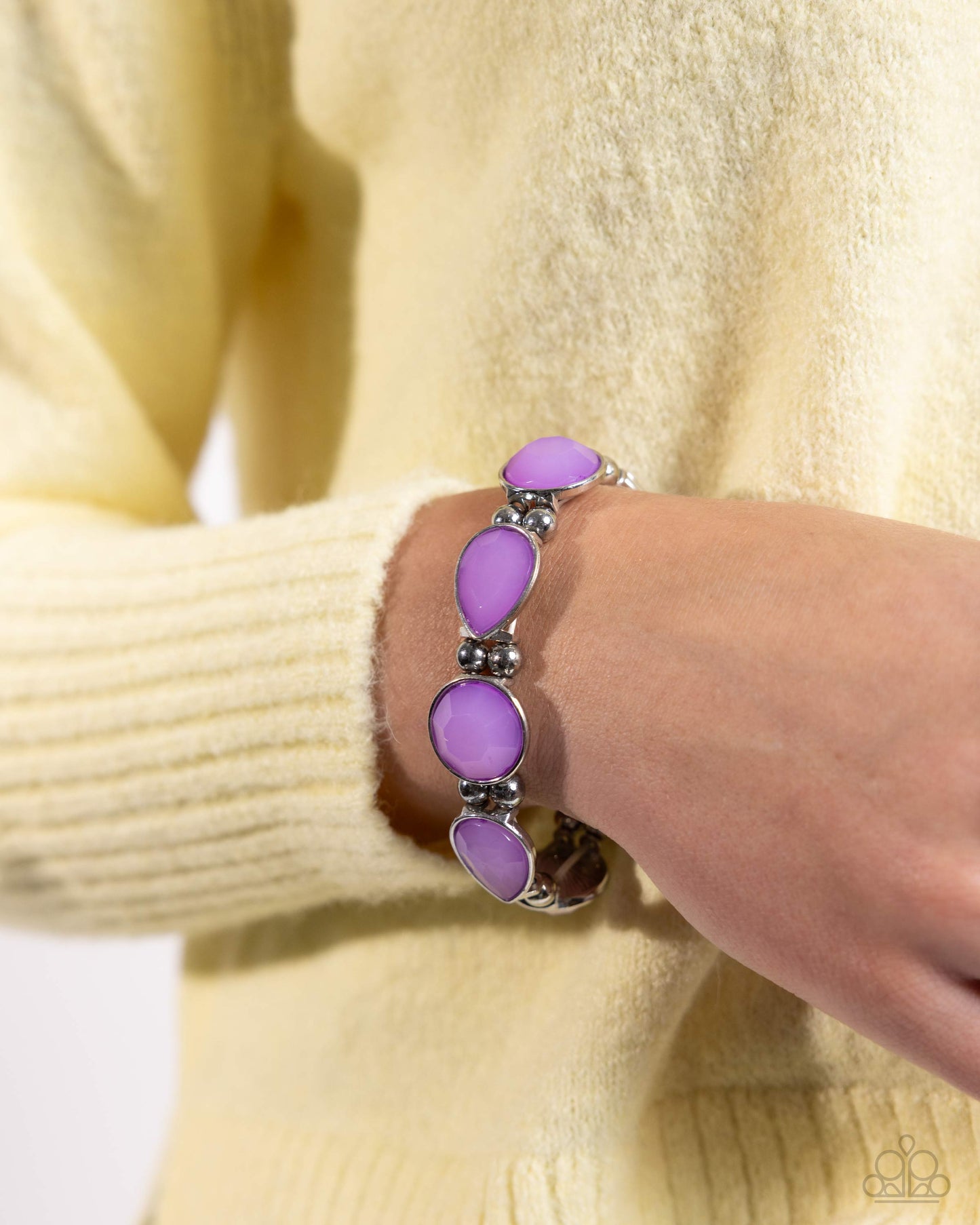In All the BRIGHT Places - Silver w/Purple Bracelet