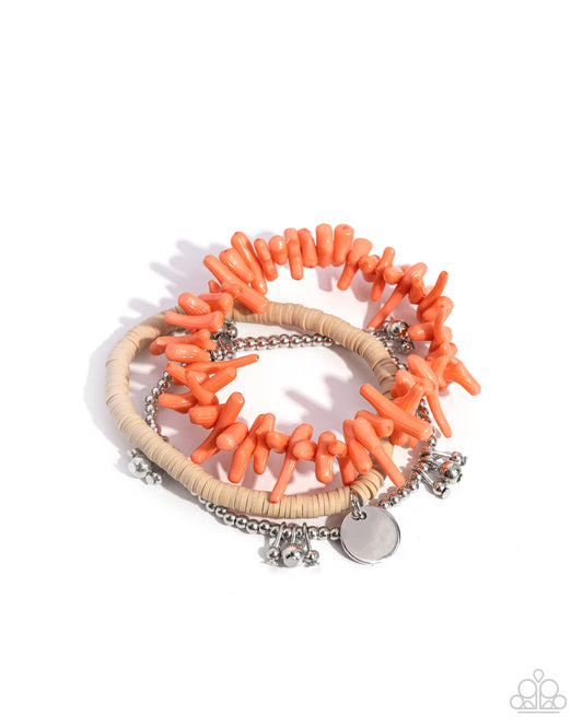 Coastal Collection - Orange Bracelt