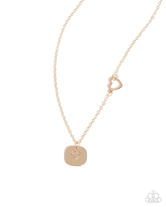 When Can I See You Again? - Gold Heart Necklace
