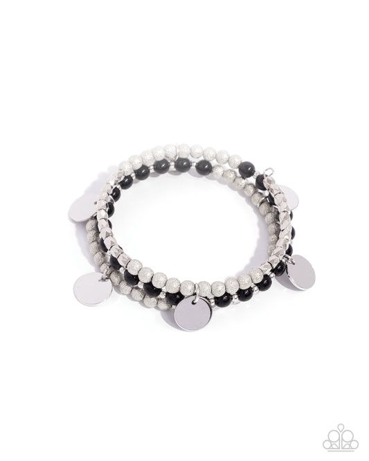 Boundless Beaches - Silver w/Black Bracelet