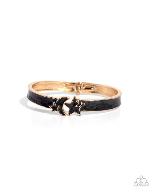 Celestial Cutie - Black w/Gold Bracelet