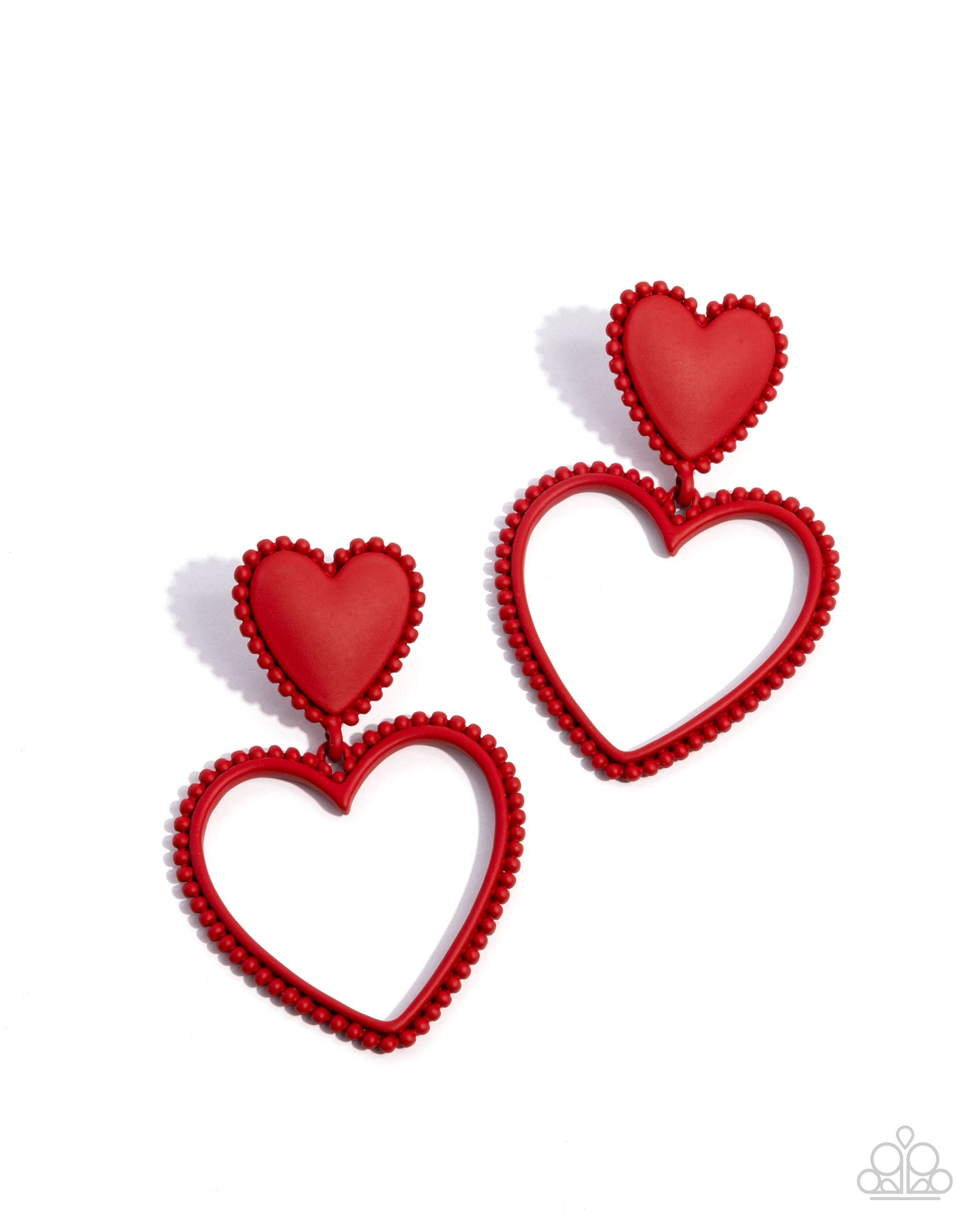 Casual Chemistry - Red Heart Earrings