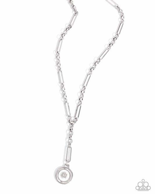 Falling For A Shooting Star - Silver Necklace