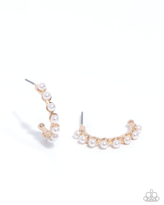 Pearly Passage - Gold w/Pearls Earrings