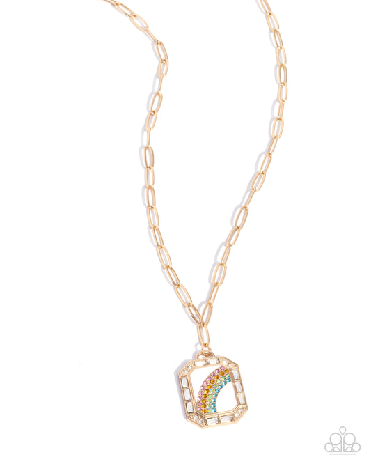 Rainbow Reputation - Gold Necklace