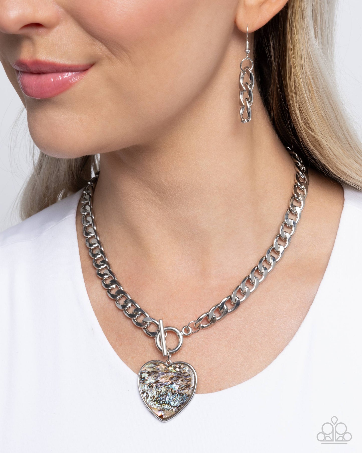 Beloved Birthright - Silver w/Multi Heart Necklace