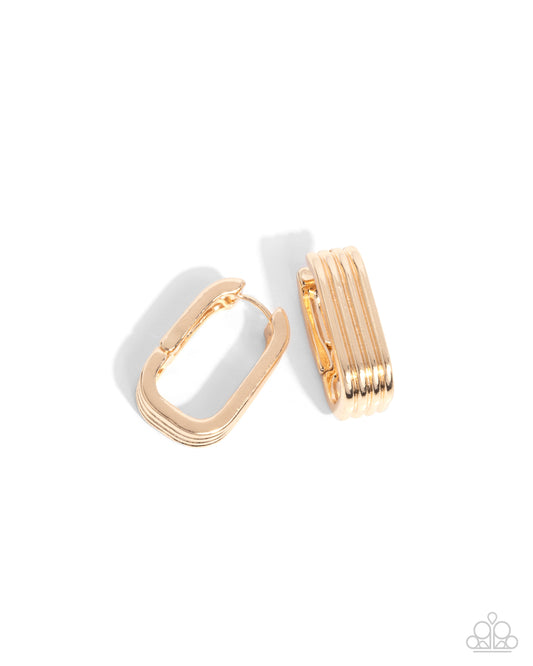 Vendetta Vanity - Gold Hinge Earrings