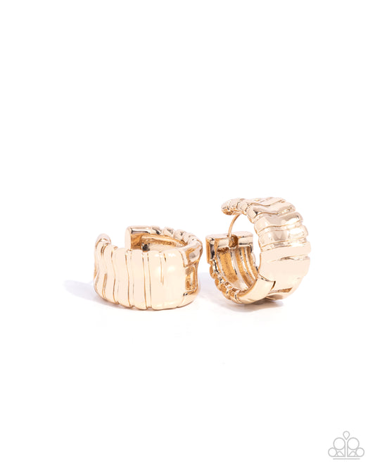 Seamless Sass - Gold Hinge Earrings