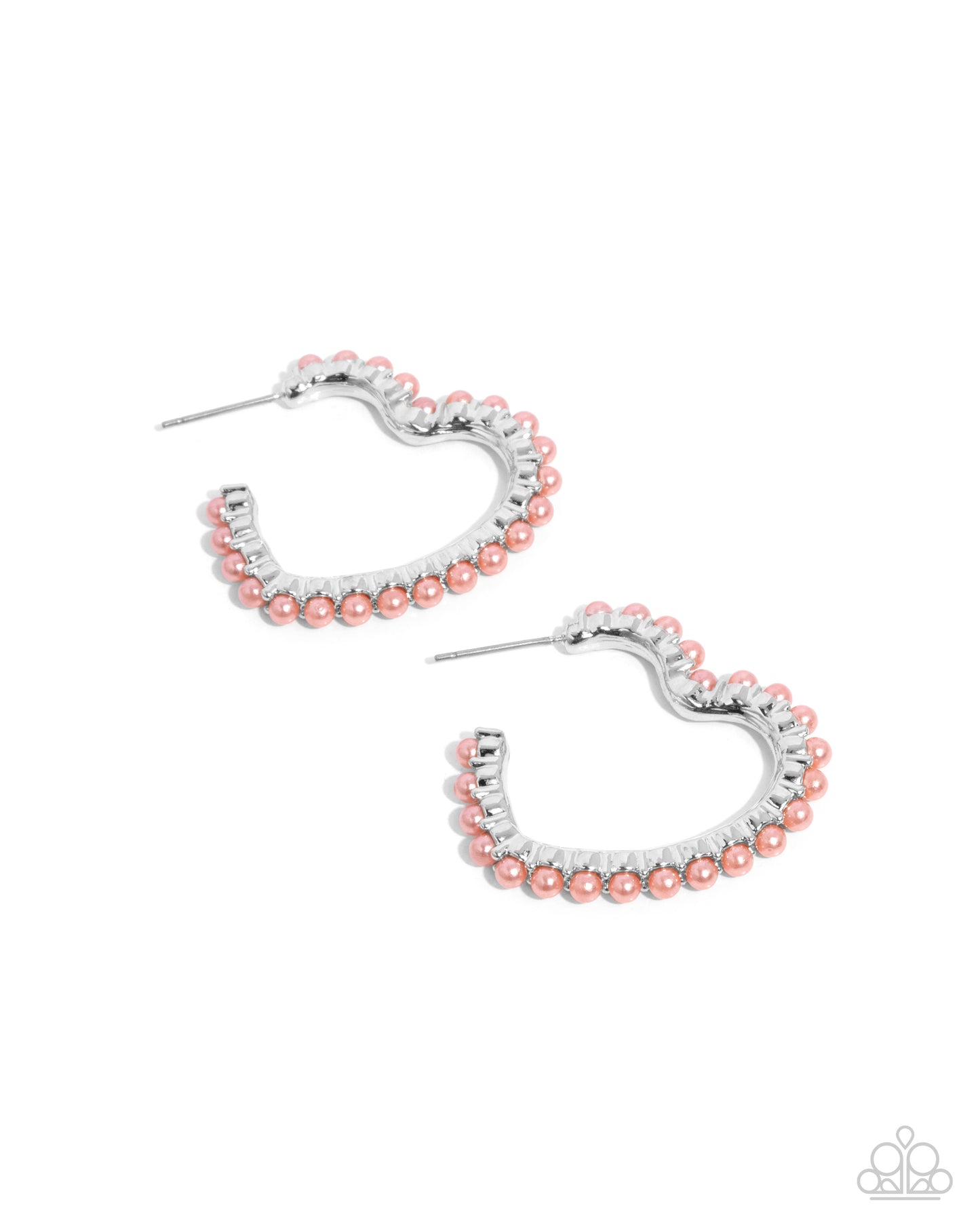 Vocally Vintage - Orange Heart Earrings