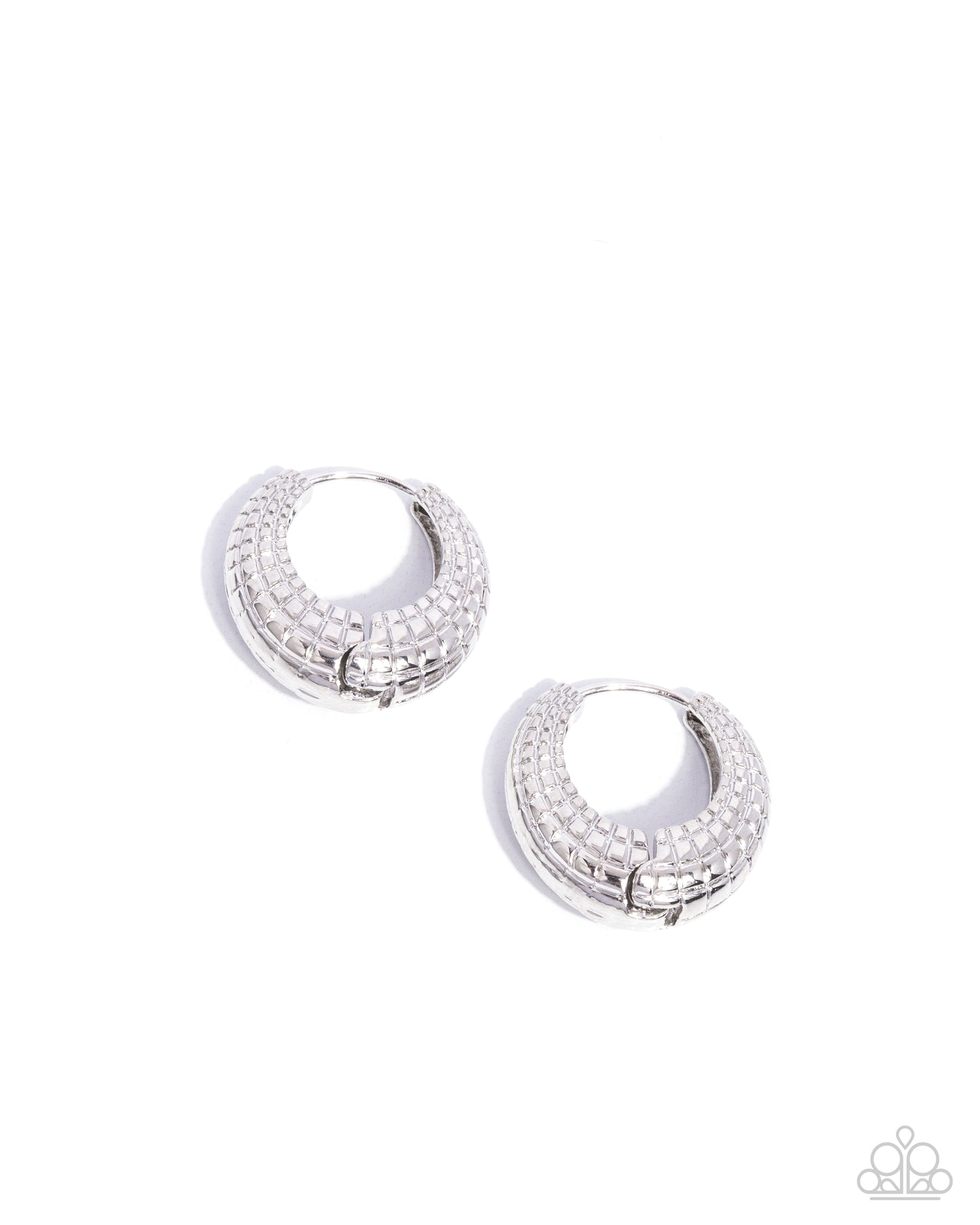 Pattern Permanence - Silver Hinge Earrings