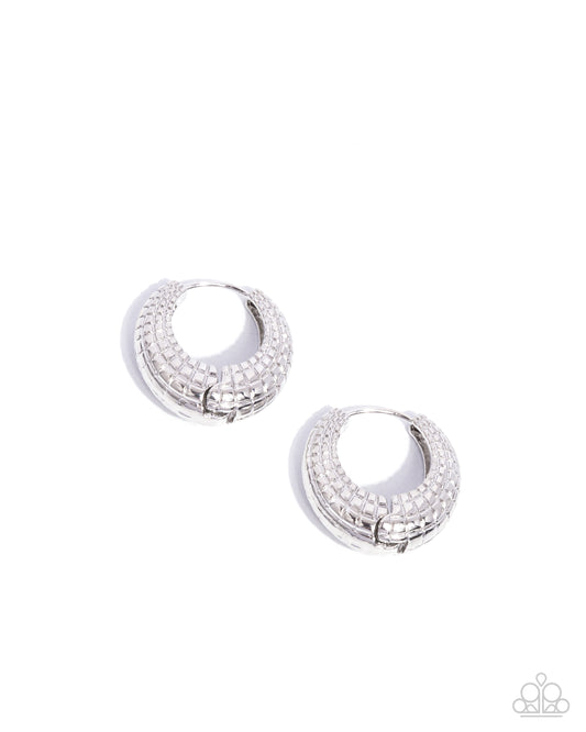 Pattern Permanence - Silver Hinge Earrings