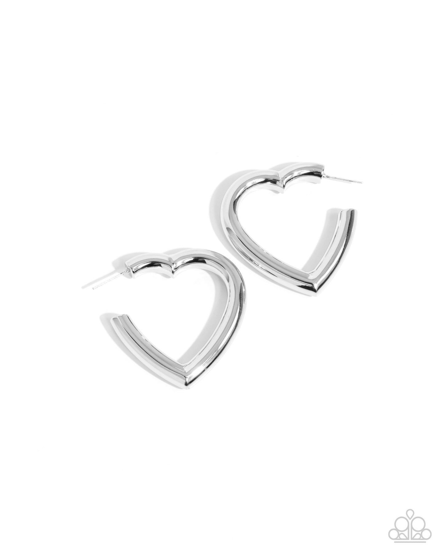 Local Attraction - Silver Heart Earrings