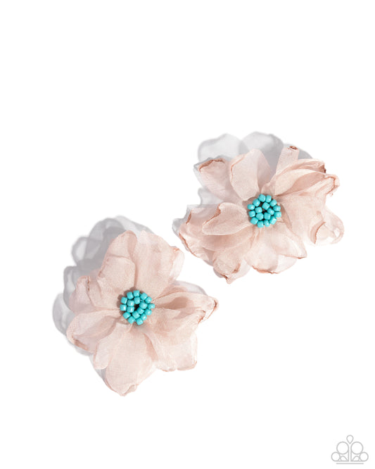 Part Of Your World - Cream Flower Earrings
