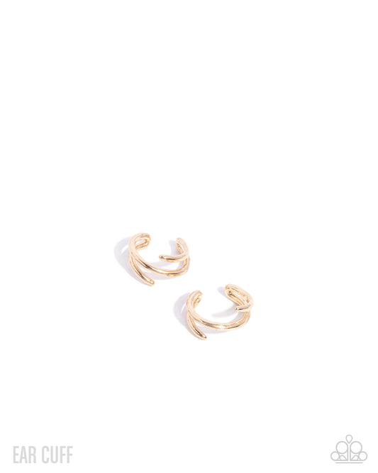 Elven Empowerment - Gold Cuff Earrings