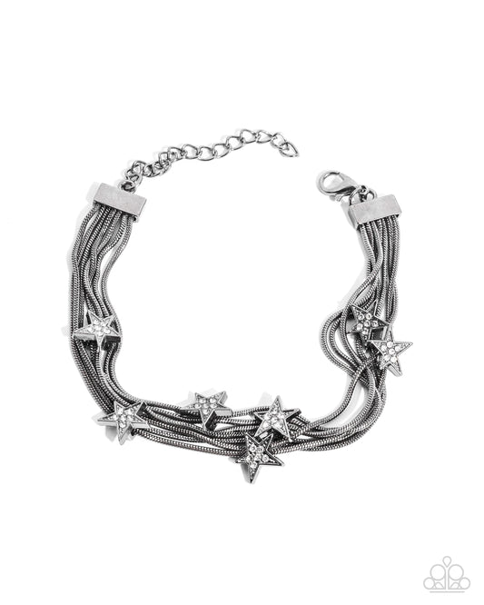 Guest Star - Gunmetal w/Stars Bracelet