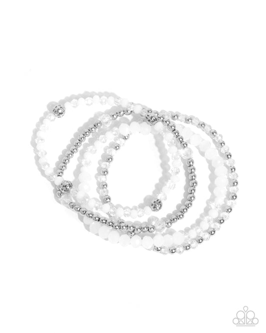 Ringing Endorsement - Silver w/White Bracelet