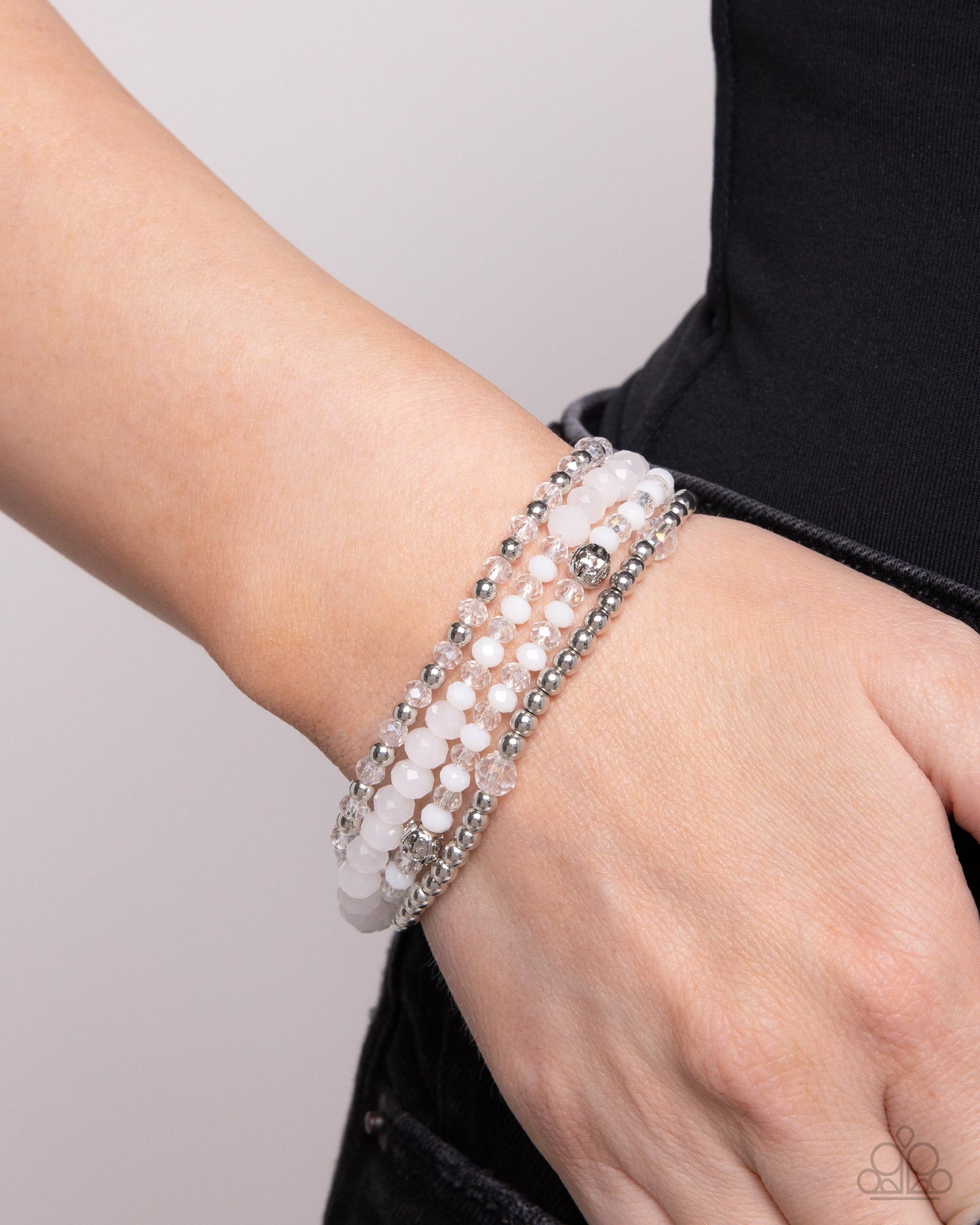 Ringing Endorsement - Silver w/White Bracelet