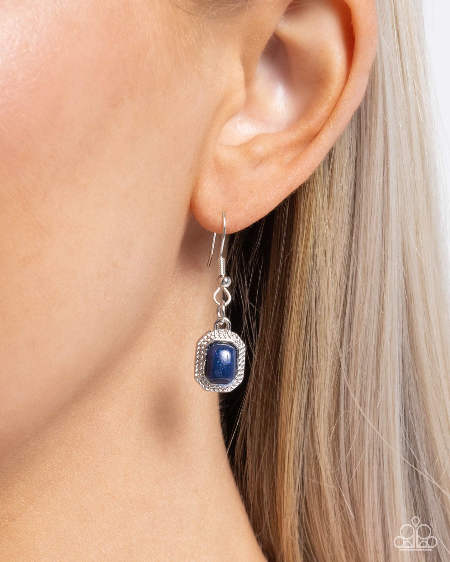 Clandestine Color - Silver w/Blue Necklace
