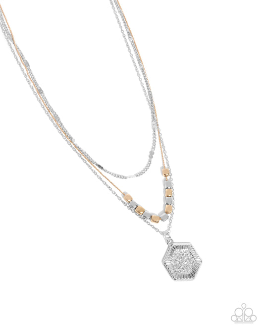 Clandestine Chains - Silver & Gold Necklace
