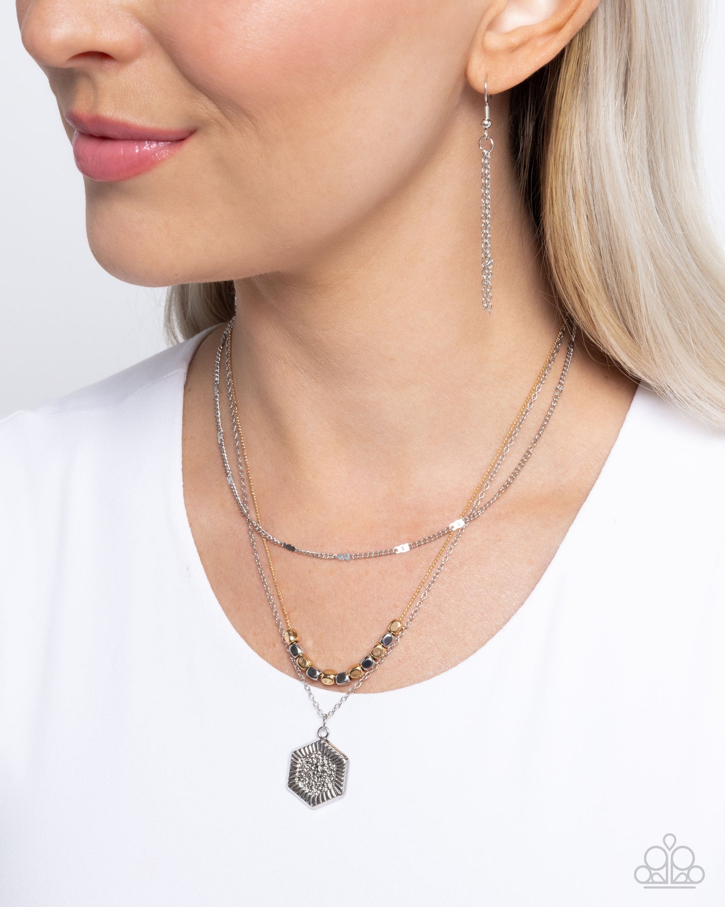 Clandestine Chains - Silver & Gold Necklace