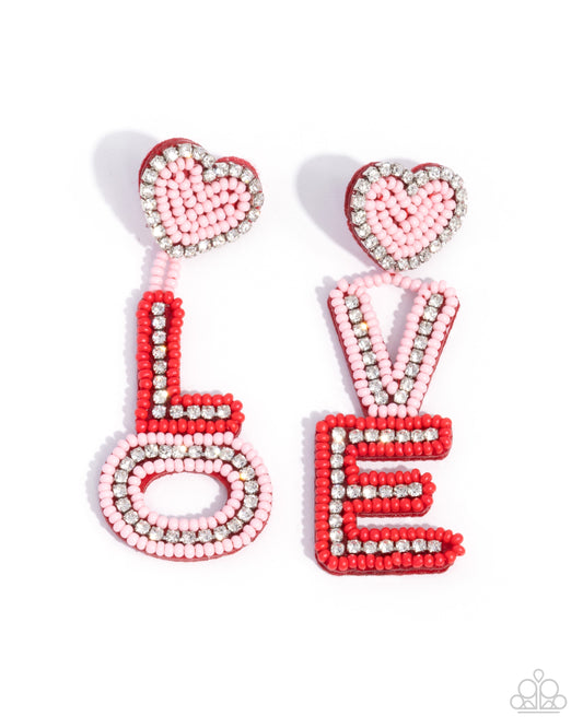 Visible Valentines - Multi "Love" Earrings