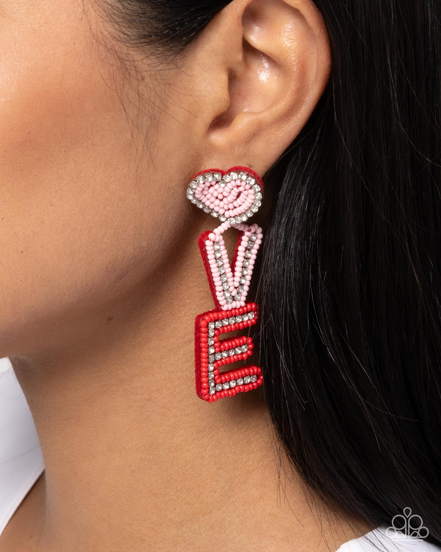Visible Valentines - Multi "Love" Earrings
