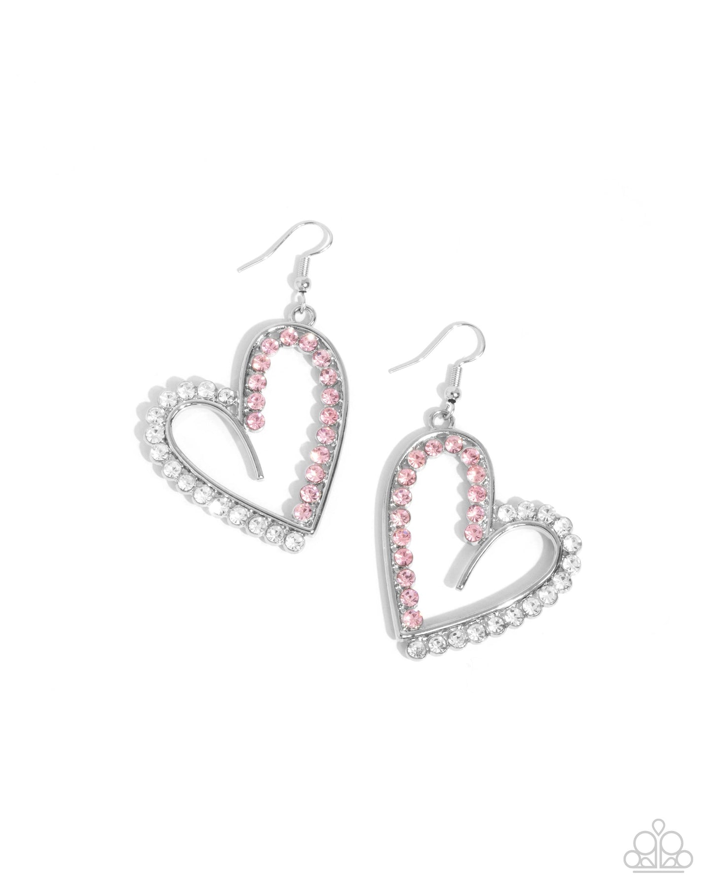 Tender Tendency - Pink Heart Earrings