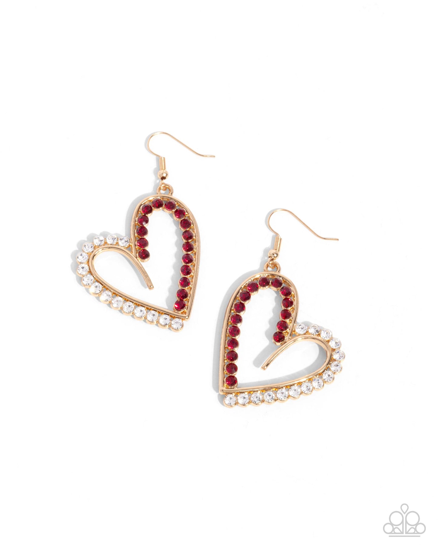 Tender Tendency - Gold Heart Earrings