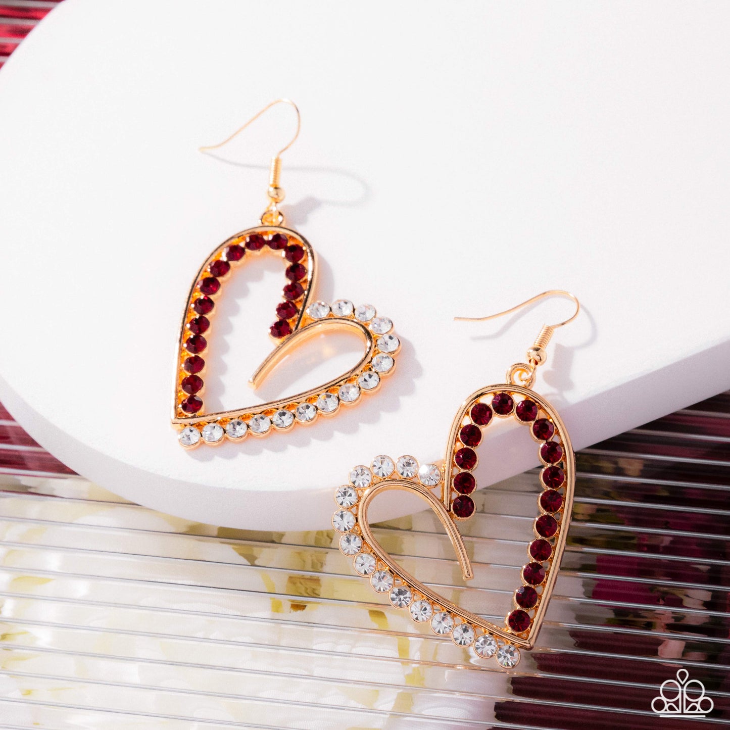 Tender Tendency - Gold Heart Earrings