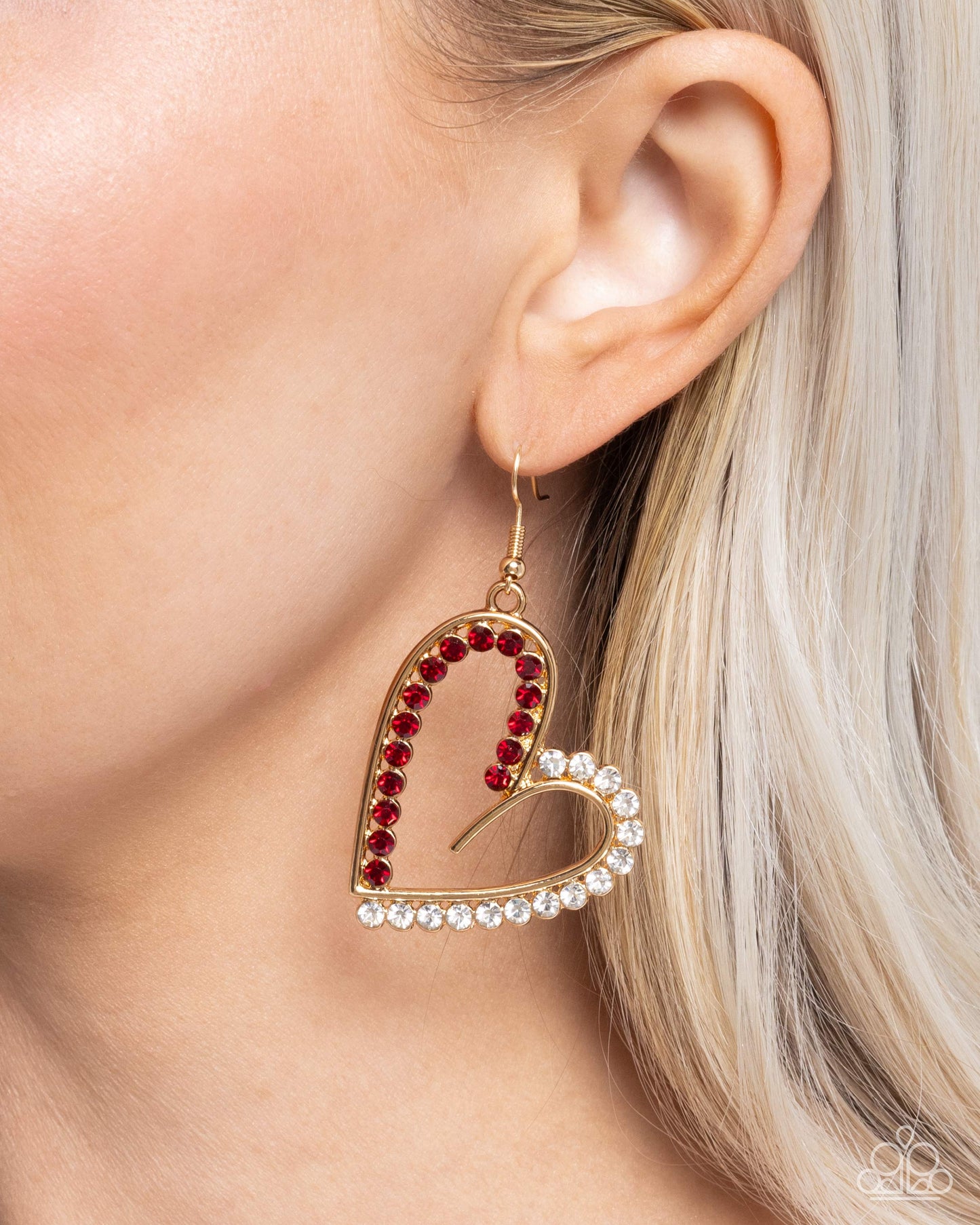 Tender Tendency - Gold Heart Earrings