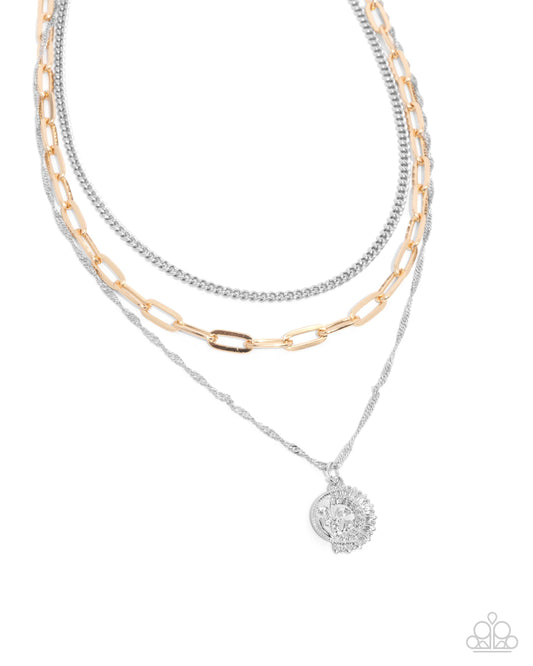 Ready for Fame Necklace - Silver & Gold