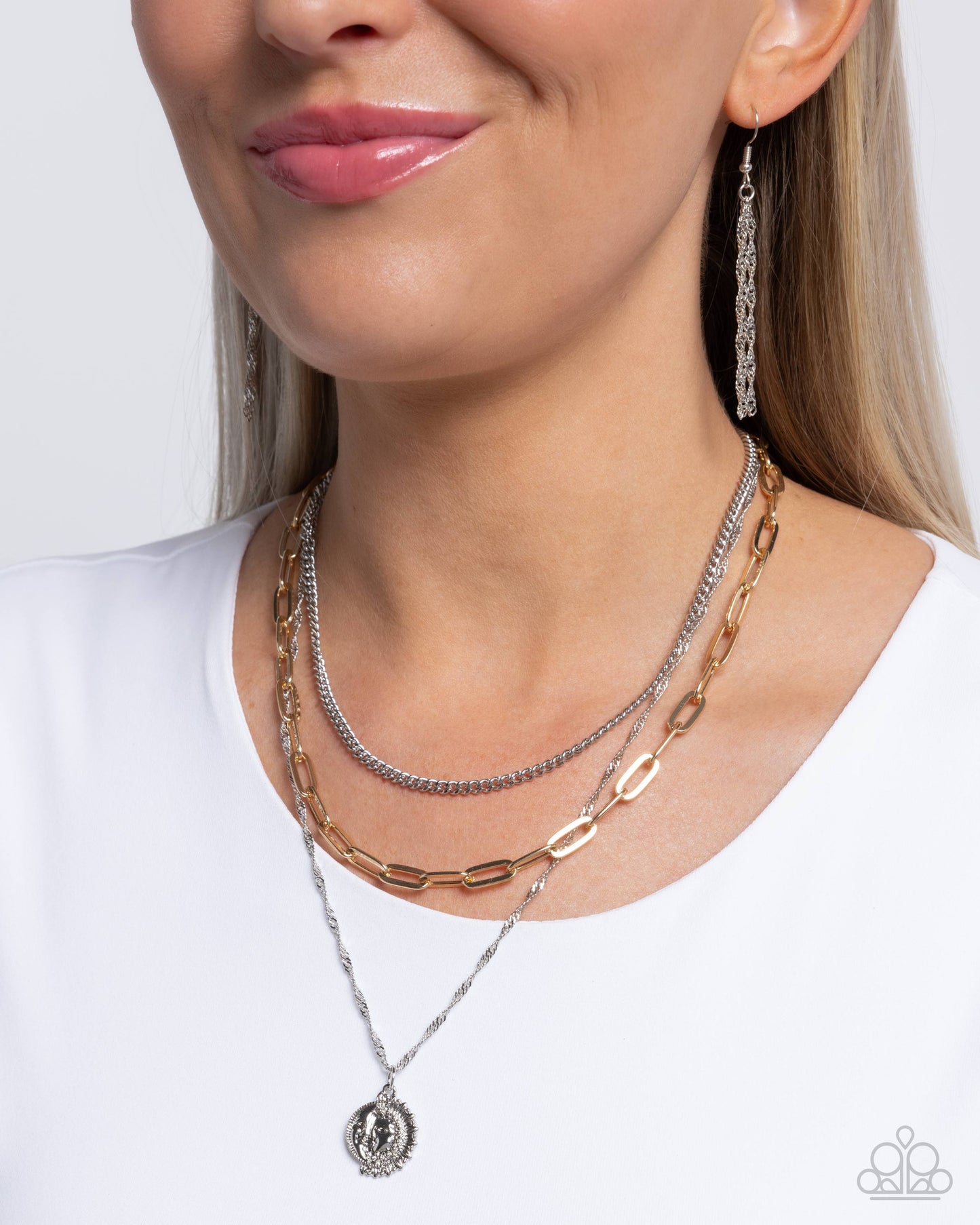 Ready for Fame Necklace - Silver & Gold