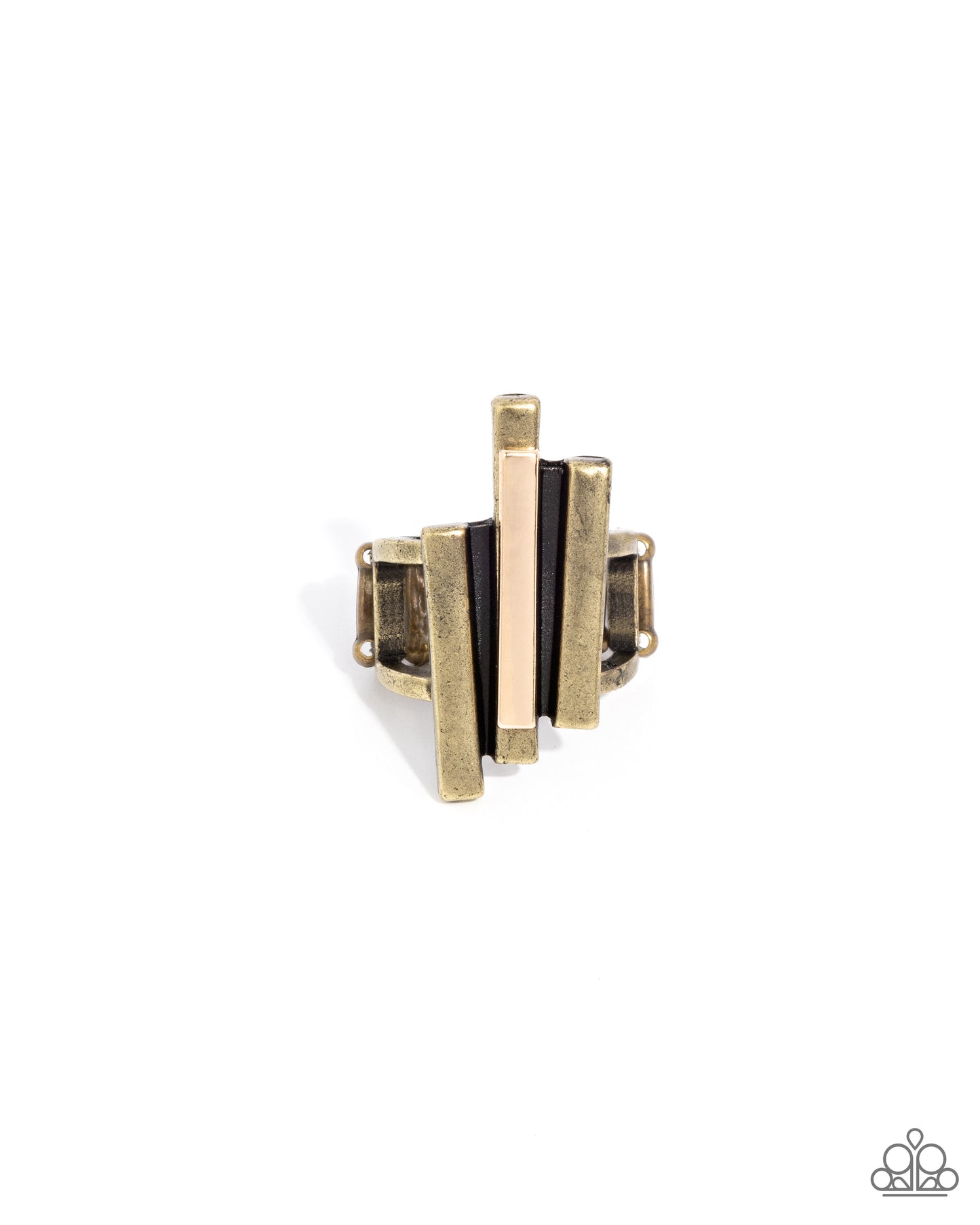 Linear Loot - Brass & Gold Ring